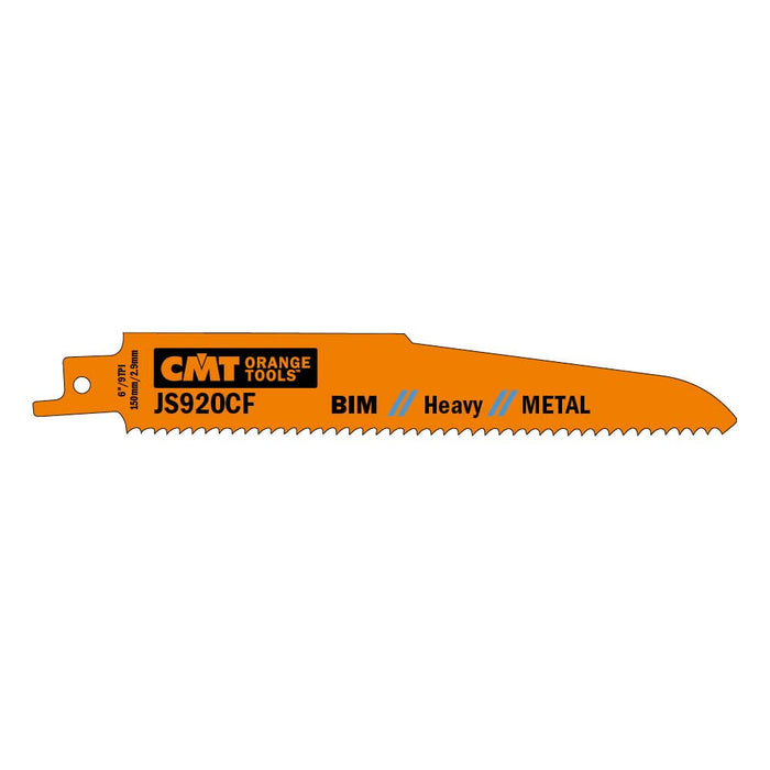 CMT USA, Inc. JS920CF-5 CMT 9 TPI Bimetal Reciprocating Saw Blades for Metal (5 Pack), 5"