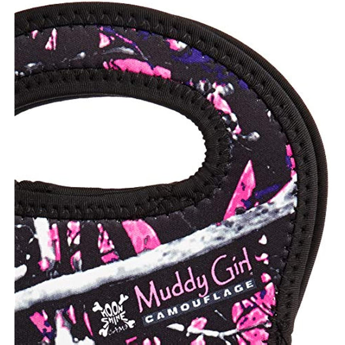 Moonshine Muddy Girl Neoprene Wine/Water Bottle Tote, Camouflage, One Size (20-M001)