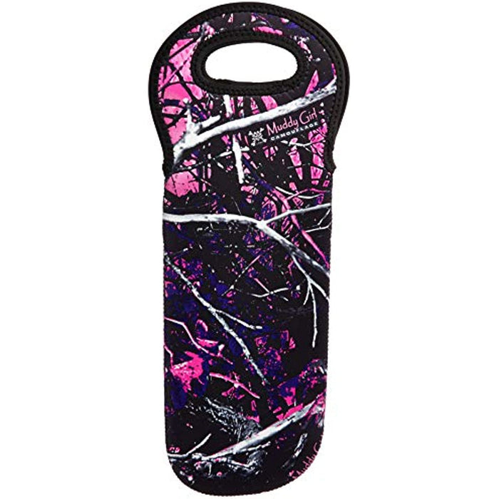 Moonshine Muddy Girl Neoprene Wine/Water Bottle Tote, Camouflage, One Size (20-M001)