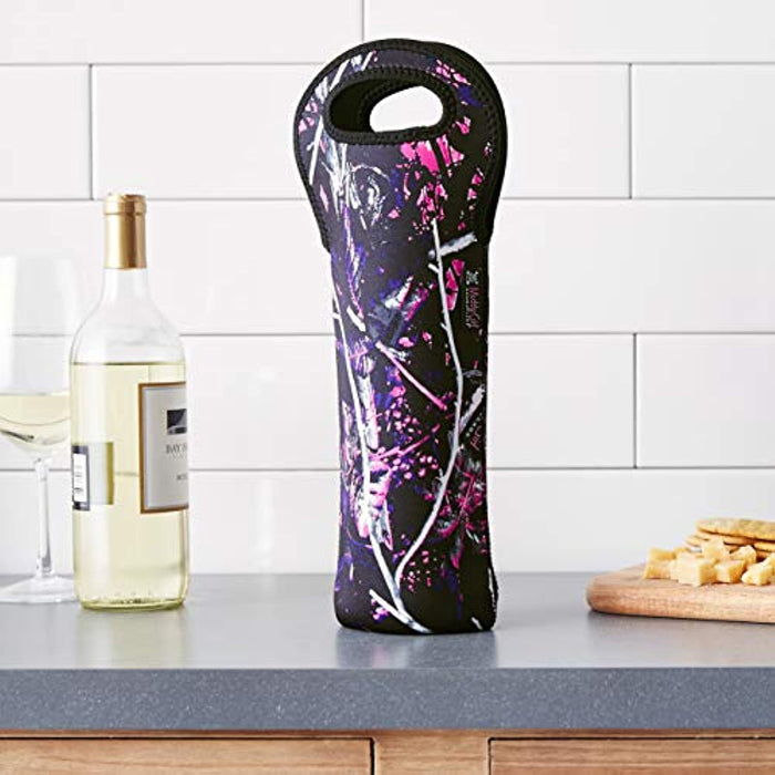 Moonshine Muddy Girl Neoprene Wine/Water Bottle Tote, Camouflage, One Size (20-M001)