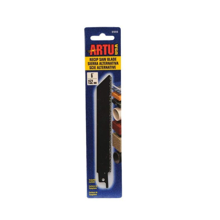 Artu - 6In Tungsten Carbide Grit Recip Blade