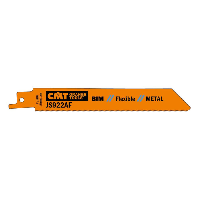 CMT USA, Inc. JS922AF-5 CMT 24 TPI Bimetal Reciprocating Saw Blades for Metal (5 Pack), 5"