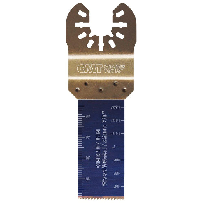 CMT OMM10-X5 5 Pcs Plunge & Flush-Cut Blade for Wood & Metal Quick Release Oscillator Multicutter,