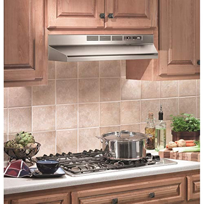 Broan-NuTone Non-Ducted Ductless Range Hood with Lights Exhaust Fan for Under Cabinet