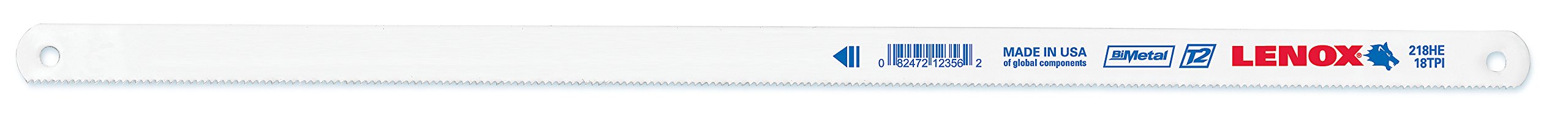 LENOX Tools Hacksaw Blade, 12-inch, 18 TPI (20154S218HE)