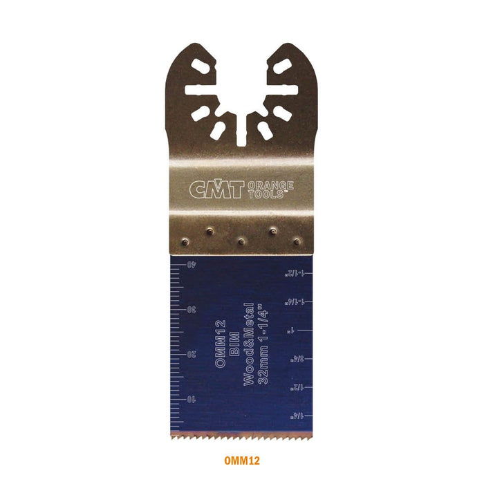 CMT OMM12-X5 5 Pcs Plunge & Flush-Cut Blade for Wood & Metal Quick Release Oscillator Multicutter,
