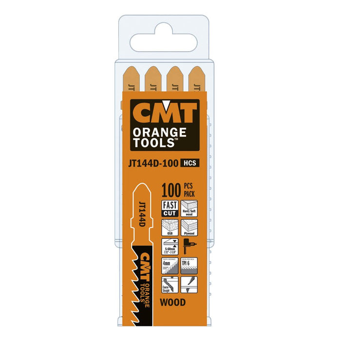 CMT JT144D-100 Jig Saw Blades for Wood – 100-Pack