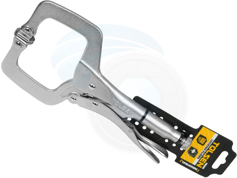 Tolsen 11-inch 280mm C-Clamp Locking Vise Grips Pliers