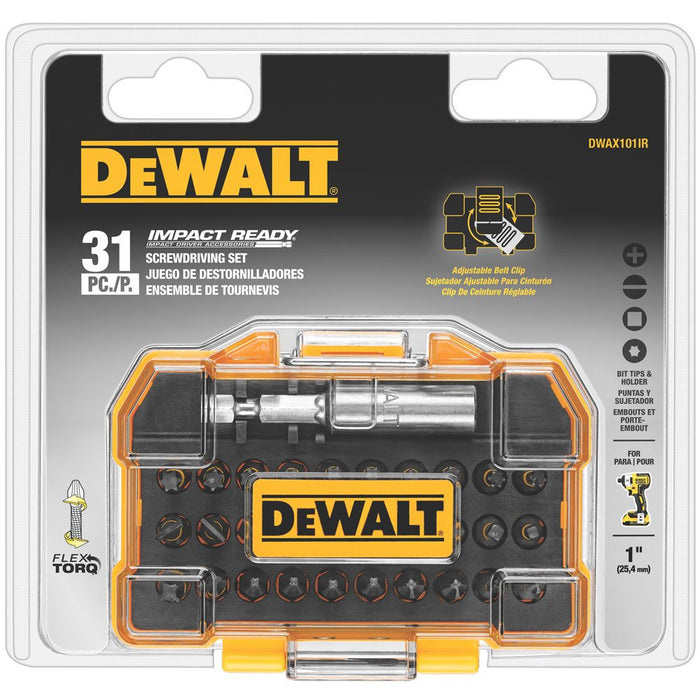 DEWALT ACCESORIOS 31 PC IR Flex TORQ Compact TOUGHCASE