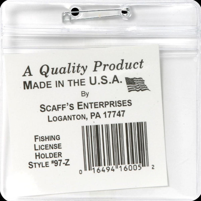 SCAFF'S ENTERPRISES Scaffs 97-Z Zip-Seal License Holder