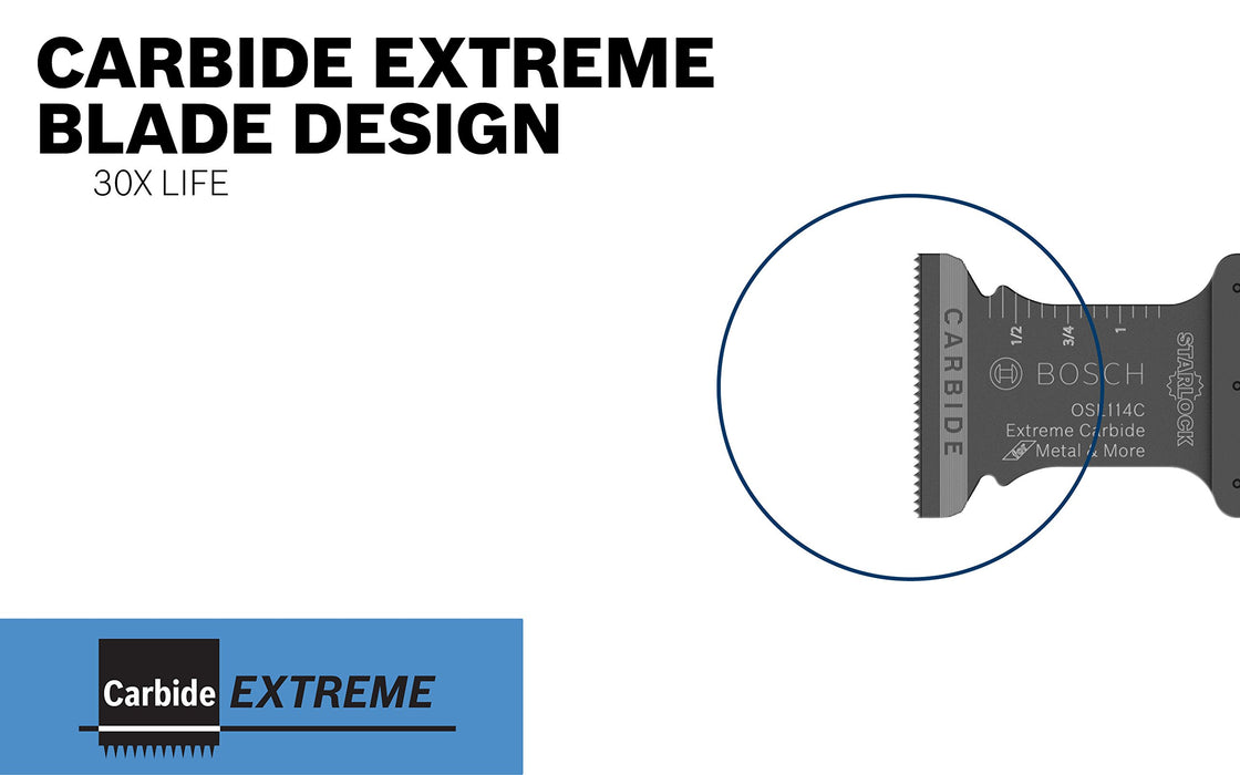 BOSCH OSL134C Starlock Oscillating Multi Tool Carbide Plunge Cut Blade, 1-3/4"