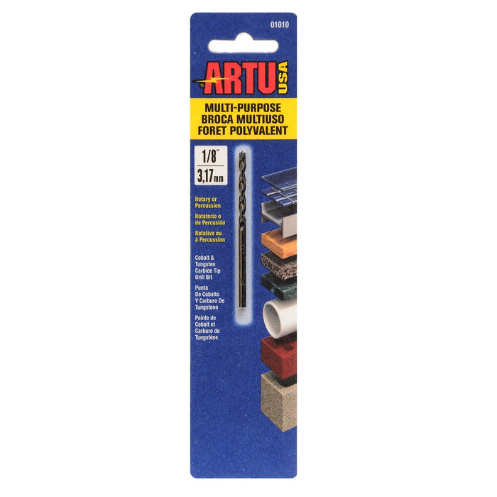 Artu - 1/8In x 2-5/8In Multi-Purpose Drill Bit