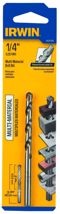 Irwin Tools 4935108 1/4-Inch Multi Material Drill Bit