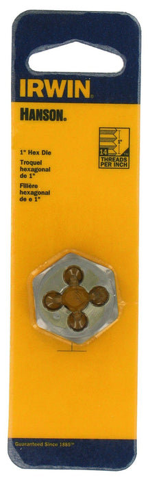 Irwin Hanson 9434 1" 3/8-16NC Hexagon Machine Screw Die