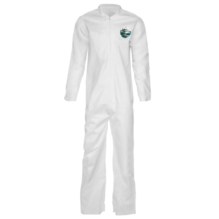 CTL412-4XL Lakeland CTL412 MicroMax® Coverall, 4X-Large, White, Collared, Open