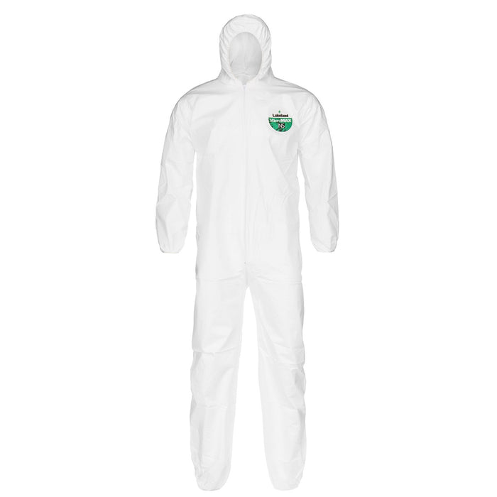 CTL428-4XL Lakeland CTL428 MicroMax® Coverall, 4X-Large, White, Hooded, Elastic