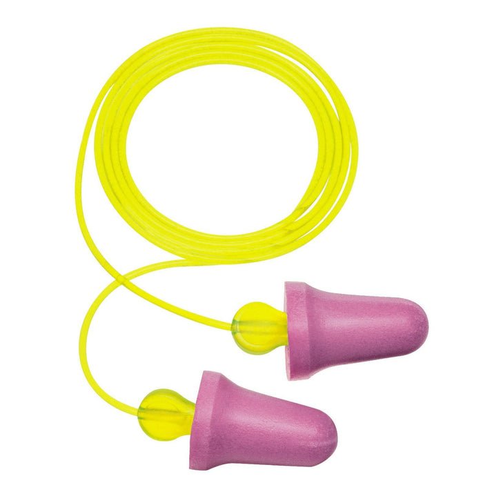 93045-98015 3M Push-to-Fit Earplugs,No-Touch,Corded Hearing Conservation,P20010