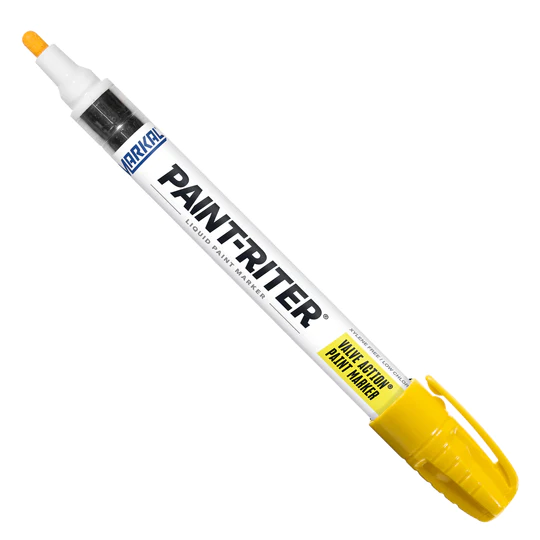 96821 Markal Valve Action Liquid Paint Markers,Yellow