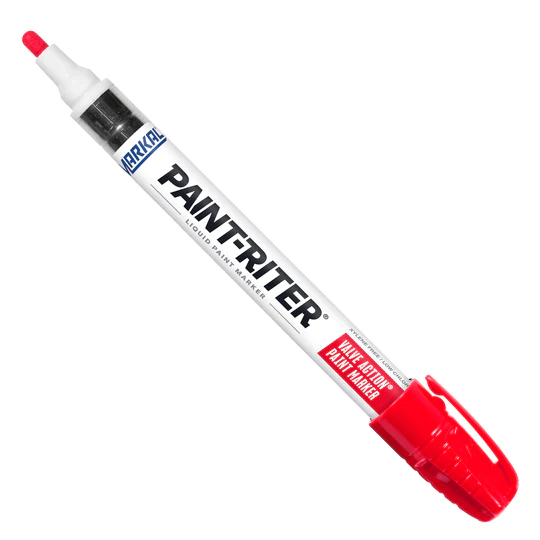 96822 Markal Valve Action Liquid Paint Markers,Red
