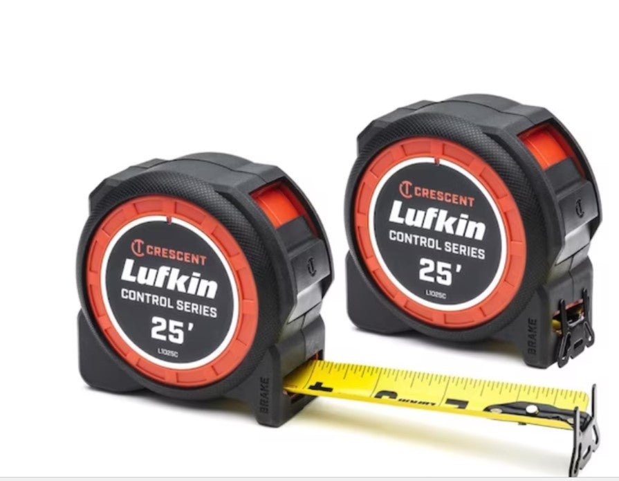 Crescent Lufkin Command Control 2-Pack 25-ft Tape Measure