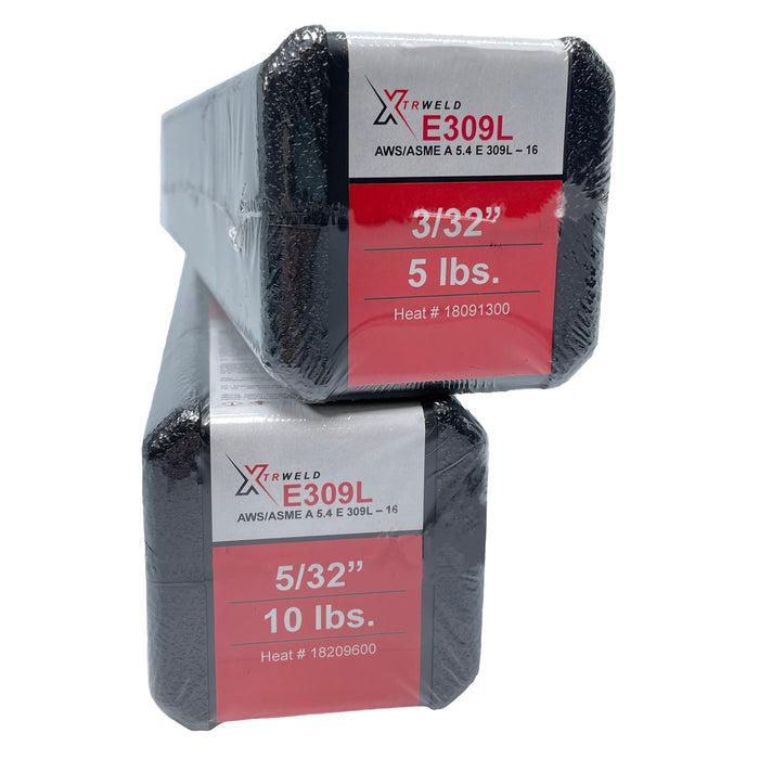 5-Pack SE309L16SEL093-5 XTRweld Select Filler Metal, 3/32, Stainless Steel, 25 lb, Gray