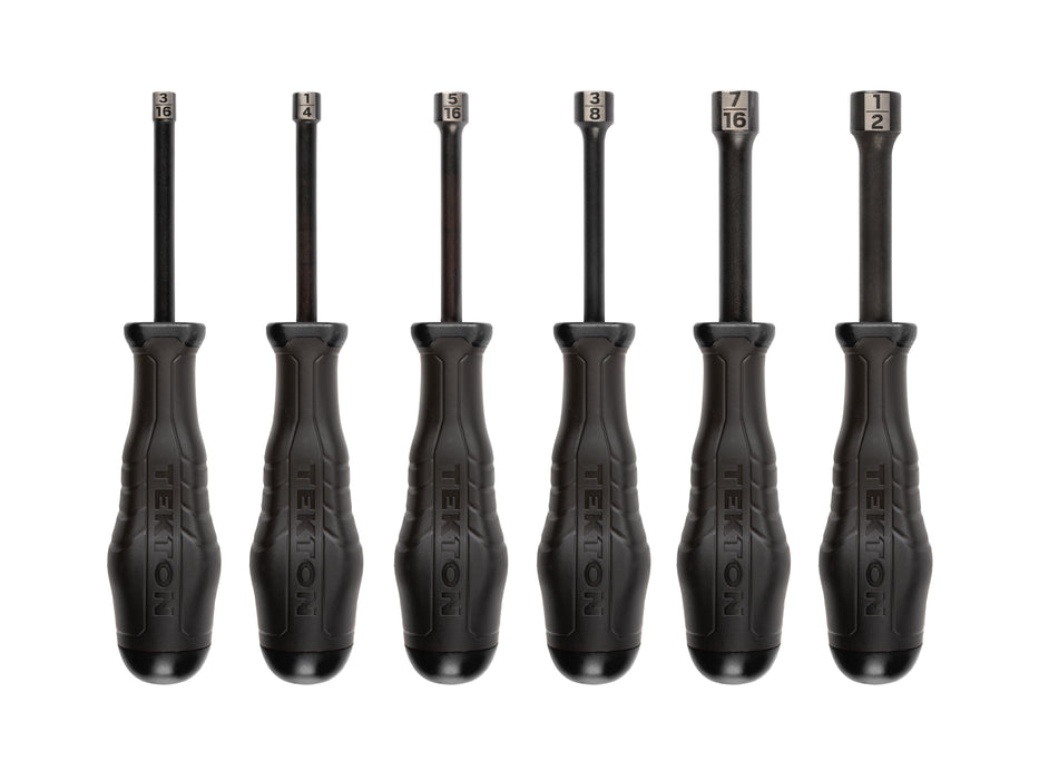 Highorque Black Oxide Blade Nut Driver Set, 6-Piece (3/16-1/2 in.)