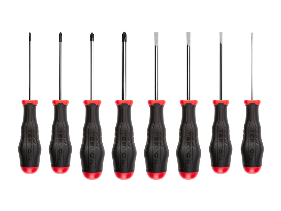 Highorque Screwdriver Set, 8-Piece (#0-#3, 1/8-5/16 in.)