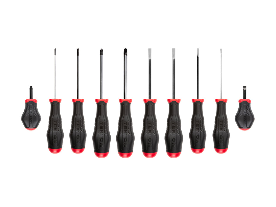 Highorque Screwdriver Set, 10-Piece (#0-#3, 1/8-5/16 in.)