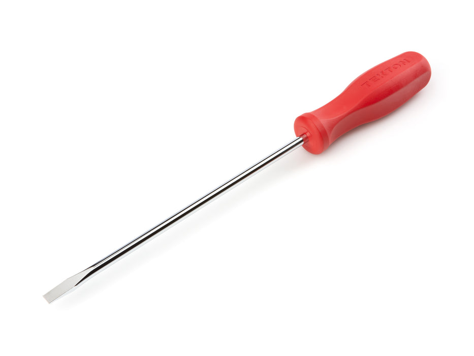 Long 1/4 Inch Slotted Hard Handle Screwdriver