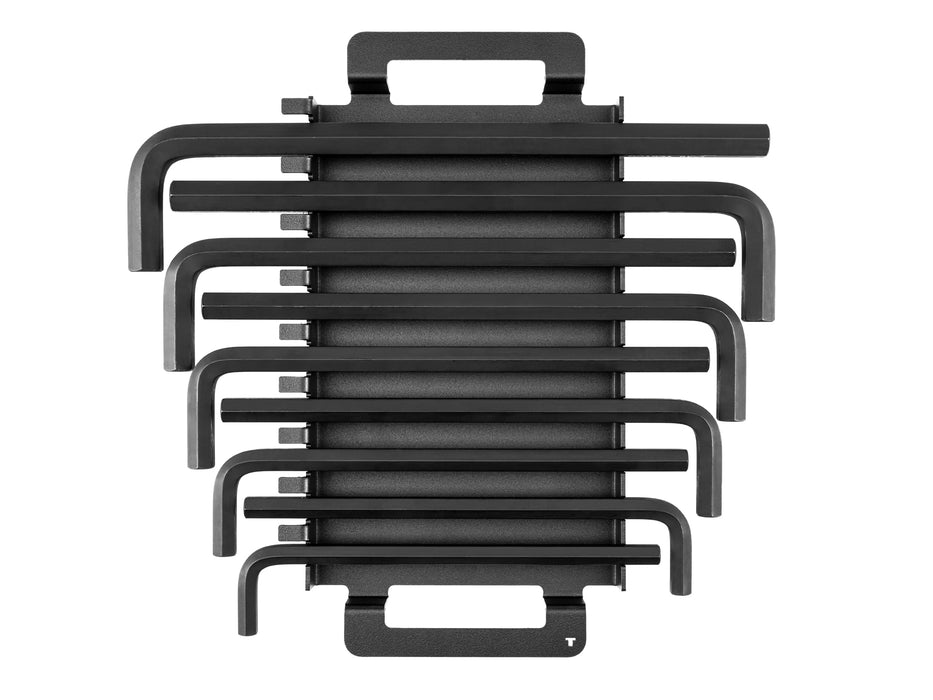 Flat End Hex L-Key Set with Rack, 9-Piece (11-19 mm)