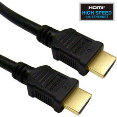 Plenum HDMI Cable, 4K@30Hz, High Speed w/ Ethernet, CMP, HDMI Male, 24 AWG, 16 foot