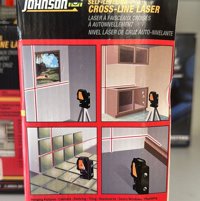 Johnson, self leveling, crossline laser