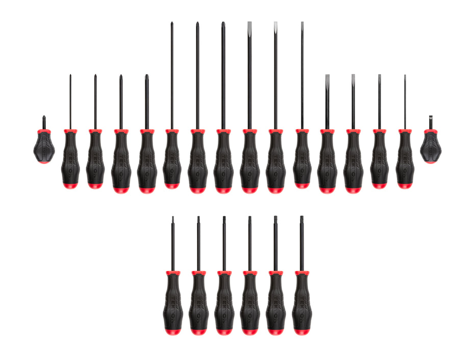 Highorque Black Oxide Blade Screwdriver Set, 22-Piece (#0-#3, 1/8-5/16 in., T10-30)