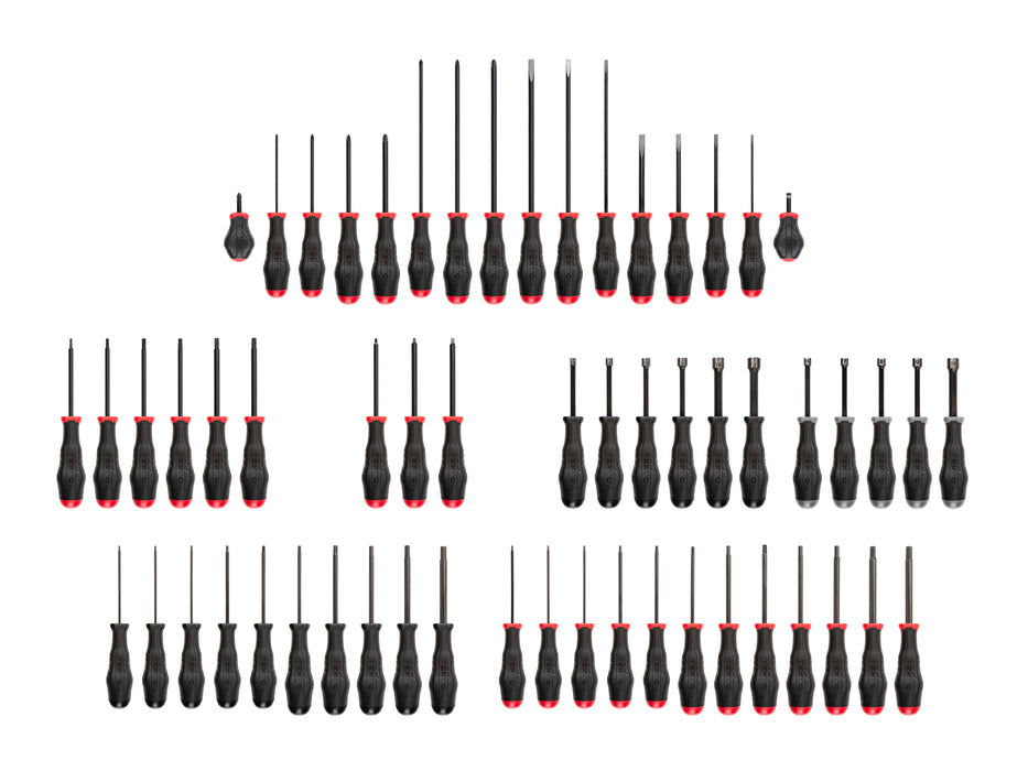 Highorque Black Oxide Blade Screwdriver and Nut Driver Set (58-Piece)