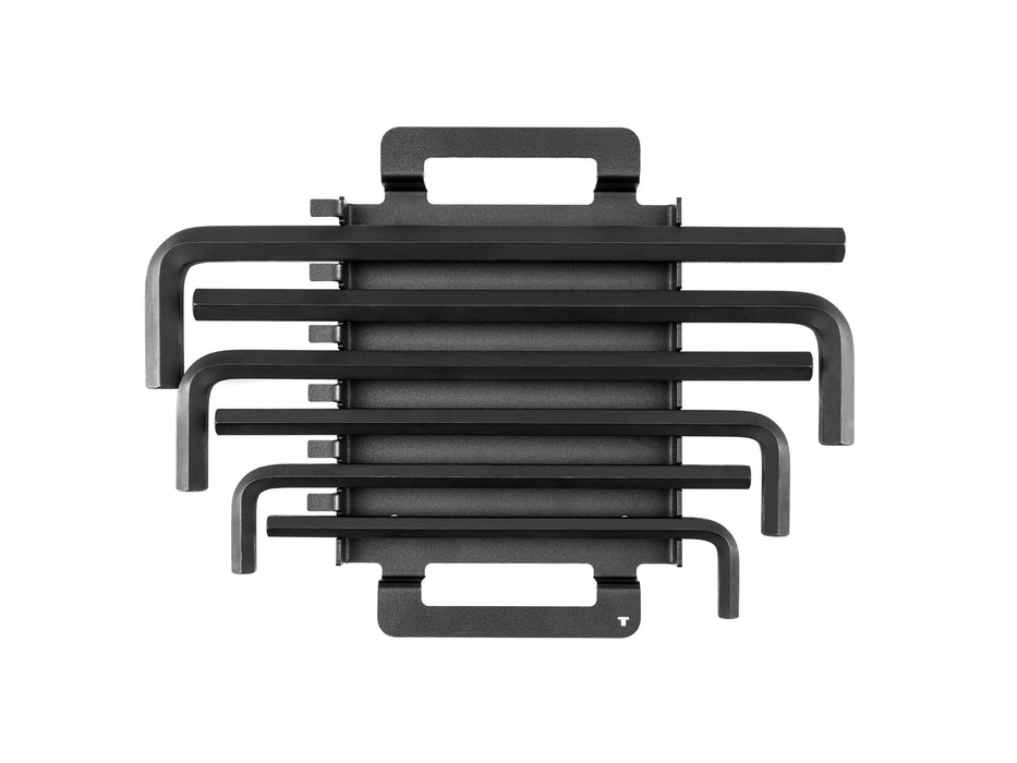 Flat End Hex L-Key Set with Rack, 6-Piece (7/16-3/4 in.)