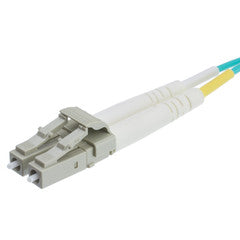 10 Gigabit Aqua OM4 Fiber Optic Cable, LC / LC, Multimode, Duplex, 50/125, 20 meter (65.6 foot)