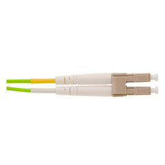 OM5 Wideband Multi-mode Fiber Optic Cable, LC/LC, WDM, Duplex, Lime Green, 50/125, 20 meter (65.6 foot)