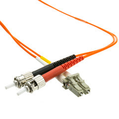 LC/ST OM1 Multimode Duplex Fiber Optic Cable, 62.5/125, 1 meter (3.3 foot)