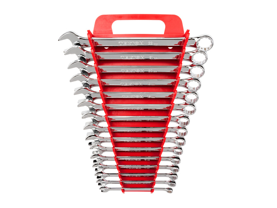 Combination Wrench Set with Holder, 15-Piece (8 - 22 mm)