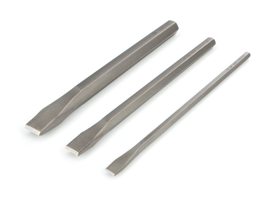 Long Cold Chisel Set, 3-Piece (1/2, 3/4, 1 in.)