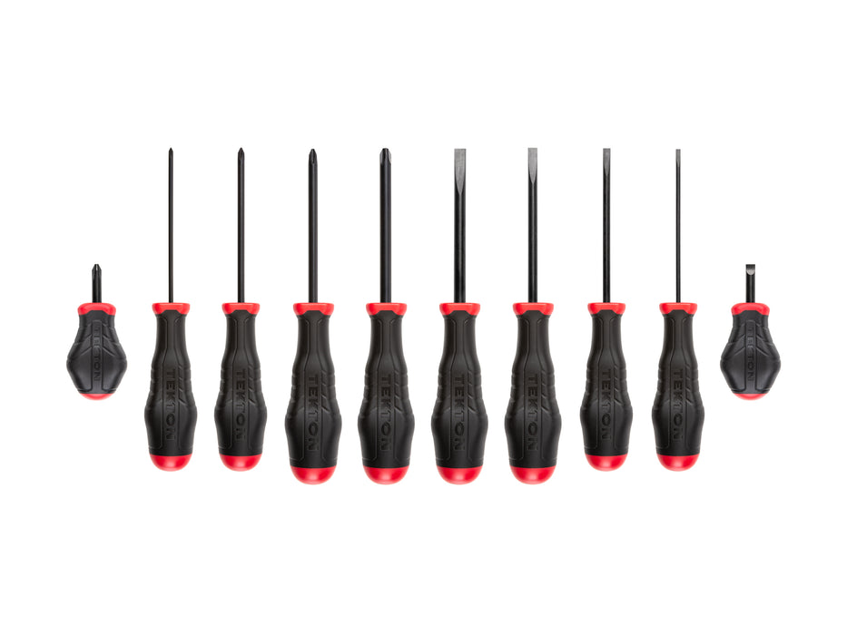 Highorque Black Oxide Blade Screwdriver Set, 10-Piece (#0-#3, 1/8-5/16 in.)