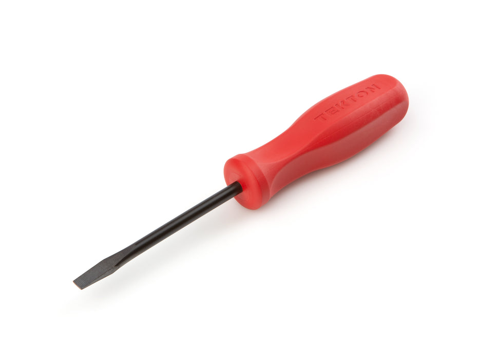 1/4 Inch Slotted Hard Handle Screwdriver (Black Oxide Blade)