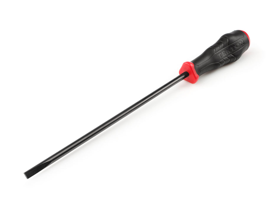 Long 1/4 Inch Slotted Highorque Black Oxide Blade Screwdriver
