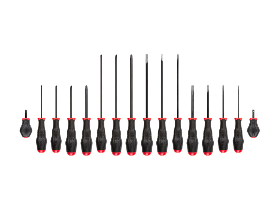 Highorque Black Oxide Blade Screwdriver Set, 16-Piece (#0-#3, 1/8-5/16 in.)