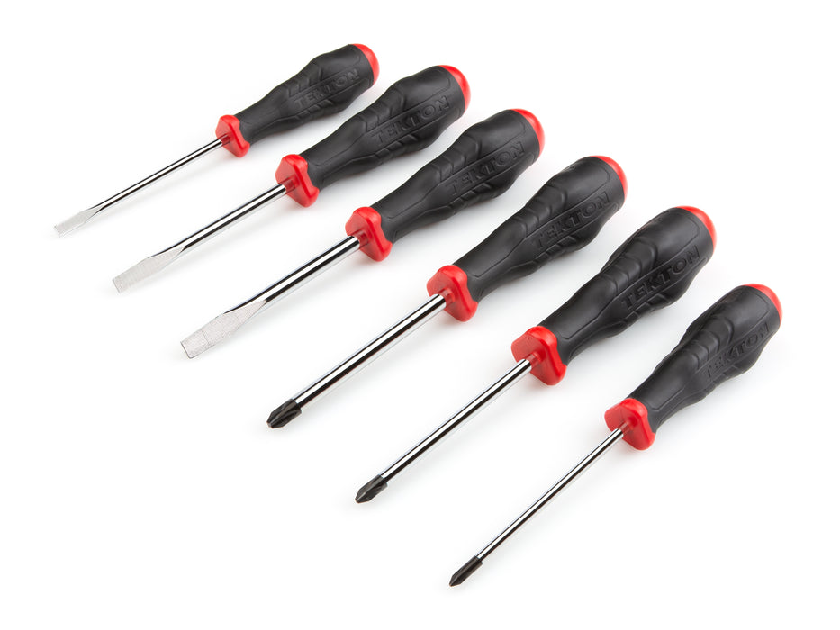 Highorque Chrome Blade Screwdriver Set, 6-Piece (#1-#3, 3/16-5/16 in.)