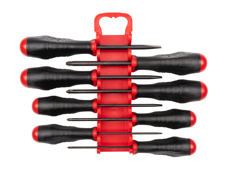 Highorque Black Oxide Blade Screwdriver Set with Holder, 8-Piece (#0-#3, 1/8-5/16 in.)