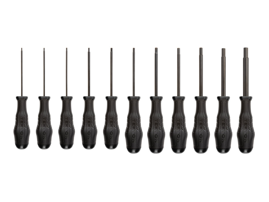 Hex Highorque Black Oxide Blade Screwdriver Set, 11-Piece (5/64-3/8 in.)