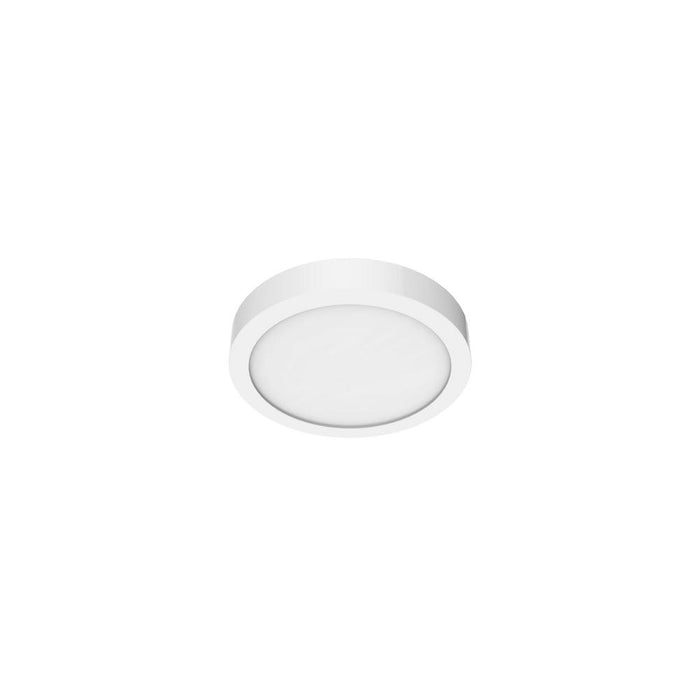 EarthTronics Panel Light 7 in. Round 3000K 900 Lumens 14-Watt Architectural White Housing Integrated LED Flush Mount