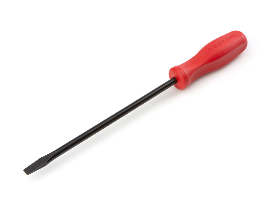 Long 5/16 Inch Slotted Hard Handle Screwdriver (Black Oxide Blade)
