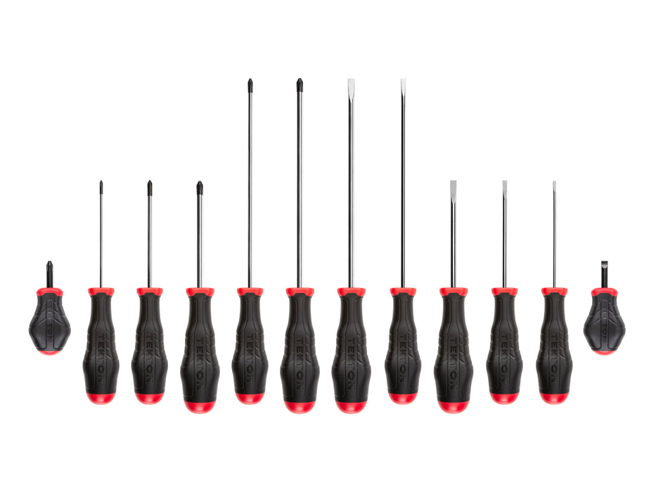 Highorque Screwdriver Set, 12-Piece (#0-#2, 1/8-1/4 in.)